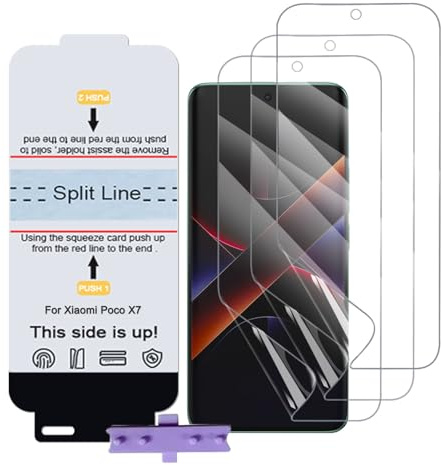 SLBESTLUC 3 Stück Schutzfolie für Xiaomi 11 Lite 5G NE, HD Klar TPU Displayschutzfolie für Smartphone, Hydrogel Film Transparent Screen Protector, keine Blasen (Nicht Glas Schutzfolie)