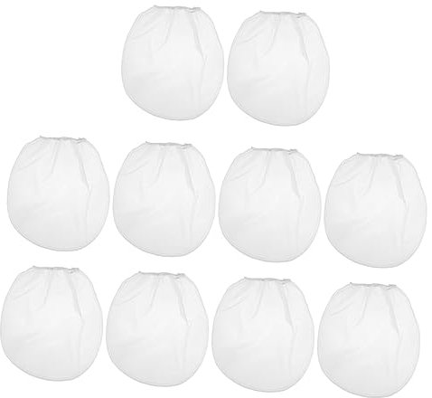 SHINEOFI 10pcs Paint Filter Strainer Bags Mesh Bags Drawstring Efficient Filtering for Artists