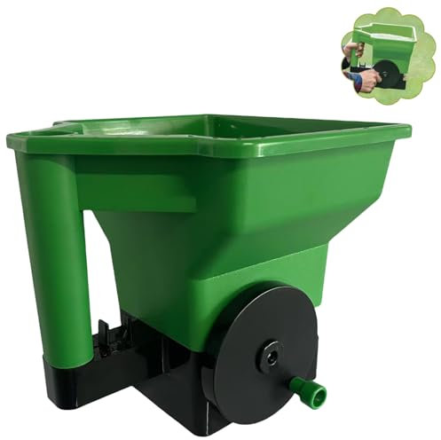 Handheld Seed Spreader, Portable Spreader Planting Tool, Grass Seed Spreader for Lawns, Reusable Garden Supplies Fertilizer Spreader for Garden Lawn Small Farms (Green)