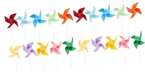 Milisten 80pièces Moulin à Vent Papier Non pour Garçon Fille Jouets Blank à Peindre pour Activités Et Éducatives