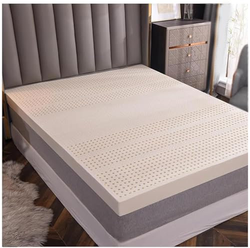 100% Natürlicher Latex Bio Atmbar Und Komfortabel, Langlebig Und Nicht Leicht Zu Kollabieren Matratze Topper, Natürliche Latex -Matratze,7.5cm,110x180cm(43x71in)