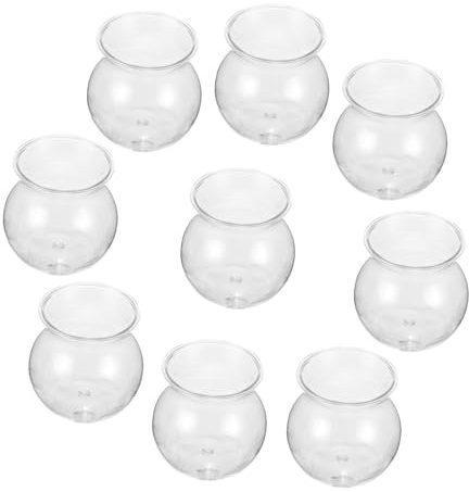 DOITOOL 10 Stück Teiliges Transparente Ökologische Pflanzgefäße für DIY Mikrolandschaften Vielseitige Wasserkultur-vasen zur Einfachen Pflege von Sukkulenten Geeignet als Dekorative