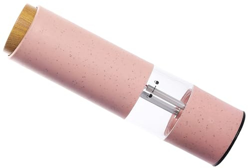 BRABOSTON Moulin à poivre électrique à piles, moulin à sel réglable, couleur vive