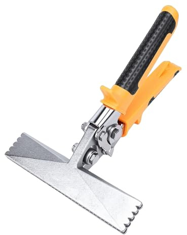 Yunseity 6 Inch Metal Bending Tool, Straight Jaw Bending Pliers Hand Seamer for HVAC System, with Ergonomic Non Slip Handle and Labor Saving Spring