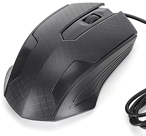 Greensen Kabelansluten Datormus, ABS Ergonomiska Optiska Spelmöss 2400 DPI 3-knapps USB-mus med 1,2 M Kabel Mute Click för Hemanvändare för Kontorsdator Stationär Dator (Shhh)