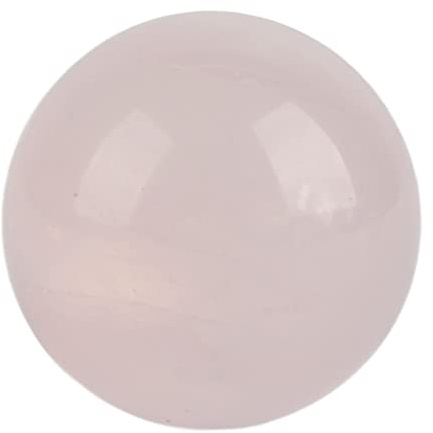 Cristal rosa natural, 1 pieza esfera de piedra de cuarzo, Cristales naturales cristales de alivio de estrés bola de curación, Bola de cuarzo rosa cuarzo