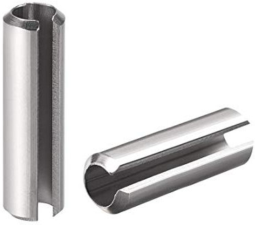 sourcing map 20stk. 304 Edelstahl Spliss Feder Rolle Dübel Stifte Glatt Ende M6 x 40 mm