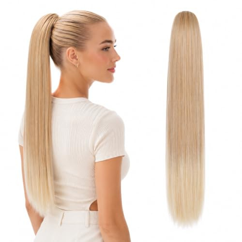 CAISHA 65cm Haarteil Pferdeschwanz Kordelverschluss Blond Mix PH620