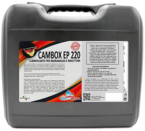 Olio per ingranaggi industriali e riduttori - Fusto 20 Litri - CAMBOX EP 220