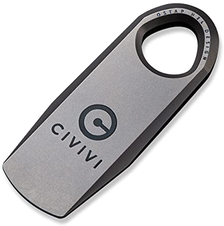 Civivi Ti-Bar C21030-1 Mini Prybar Grey 6AL4V Titanium with Satin Finish and More