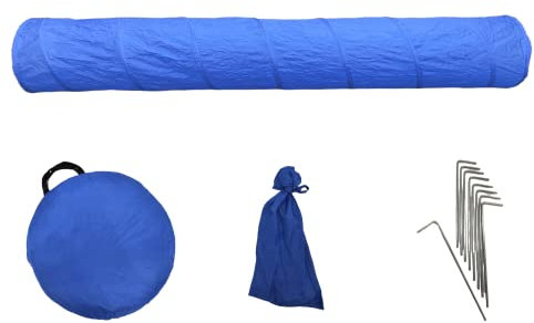 HMH Hundetunnel 300cm Ø 48cm Agility Lernspielzeug PopUp Tunnel Dog Tube Hundetraining Hundespielzeug Spieltunnel Krabbeltunnel auch für Kinder EIN Spaß kleine mittel große Hunde