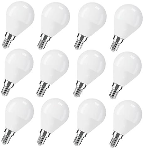 Lampadine Led E14 Luce Naturale, 6w 4200K Lampadina, Attacco Piccolo E14 SES Base Classic Bulbo Risparmio Energetico(Equivalenti 40W) 550lm, Non Dimmeriabile,Nessun Sfarfallio Lampada Pacco da 12