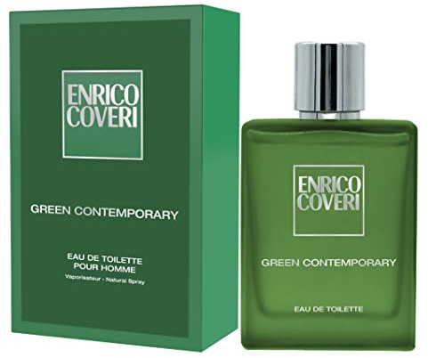 Enrico Coveri Green Contemporary 100ml | Eau De Toilette Uomo | Profumi Uomo Con Tocchi Di Lavanda E Menta