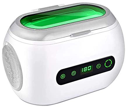 Ultrasonic Jewelry Cleaner, 600mL Touch Screen Electric Mini Ultrasound Cleaner Machine, for Cleaning Teeth Diamond Gold Silver Ring Watch Glasses Small Parts Jewelry Cleaner