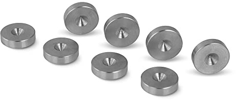PrecisionGeek Lautsprecher-Spikes-Pads – Edelstahl – Slim Ø16 – Set mit 8
