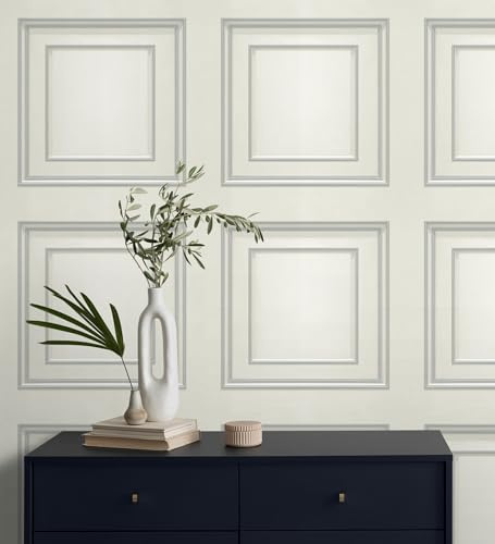 GAULAN 682856 Papier peint vinyle lavable caissons en bois texturés en relief pour mur salon cuisine chambre couloir stanza salle à mange tête de lit - Rouleaux de 10 m x 0,53 m