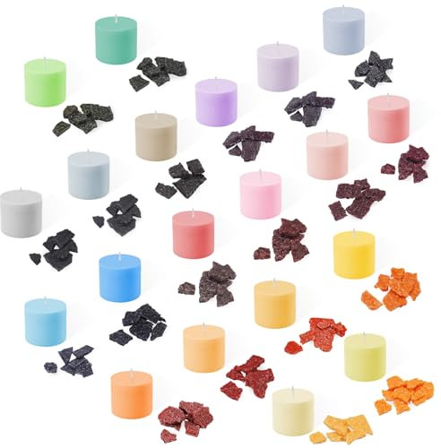 Ronoza® Kerzenwachs Farbe, 20 Farben x 5g, Kerzenfarbe, Kerzen Farbe für Diy Kerze, Kerzenfarben Farbstoff für Gelwachs, Paraffinwachs,Bienenwachs, Kerzenwachs Zum GießEn,Sicher Und NatüRlich