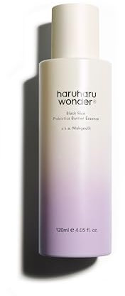 haruharu wonder Black Rice Probiotics Barrier essence 120ml, Tonico Essenza rinforza la barriera cutanea, con ceramidi, ingredienti fermentati, idrata, rimpolpa, lenisce