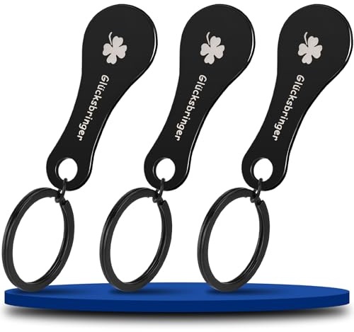 3pcs Stainless Steel Shopping Trolley Chip - Removable Shopping Trolley Key - Shopping Trolley Chip Keyring