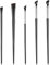 Hariendny Lot de 5 pinceaux eyeliner, faucille ultra fine et inclinée à angle plat, pinceau anti-cernes à angle fin, outil cosmétique professionnel pour application de maquillage de précision