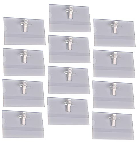 DIYEAH 50stücke Id-kartenhalter Mit Clips Und Anstecknadel Tragbare Badge Clips Für Mitarbeiter Transparentes Design Für Konferenzen Und Veranstaltungen