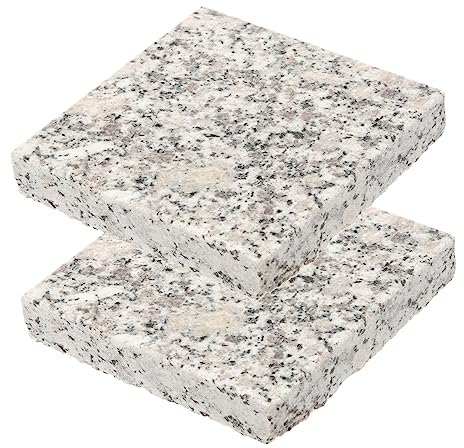 GALPADA 2pcs Marble Cooling Mat for Small Pets 9x9cm, Natural Stone Slab for Hamsters, Rabbits, Chinchillas Summer Cooling Pad for Dwarf Hamster and Guinea Pig