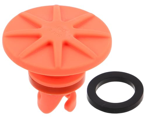BESTonZON Luftventil Für Schlauchboote Ablassventil Mit Dichtung Sup-luftadapter Entlüftungsventil Für Surfbretter Düsenadapter Für Paddleboard-pumpen Werkzeuglose Montage Leuchtendes Orange