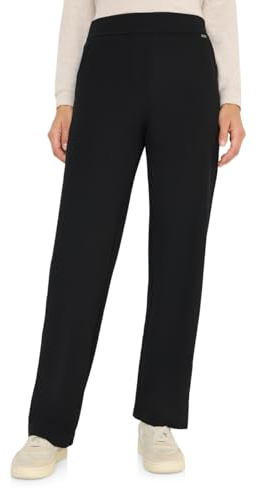 Cecil 3817329 Pantalones de Pierna Recta, Negro, S / 32L Mujeres