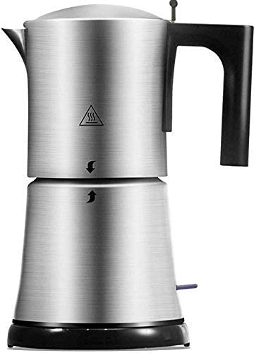 Cafetière Mocha Pot à Café Moka Filtre en Acier Inoxydable Cafetière à Espresso Outil Percolateur Pot à Café Électrique 330W Intéressant, HUANGHAIQIU