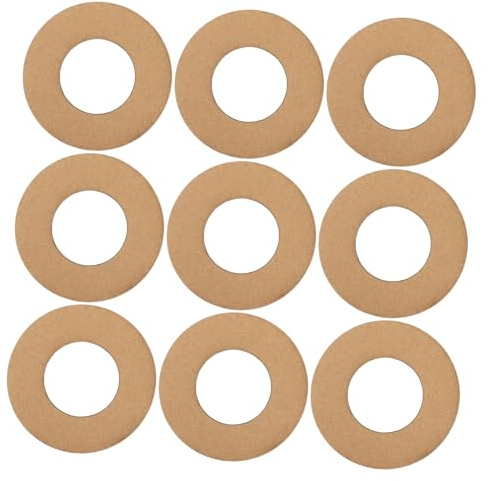 DOITOOL 11pcs Round Cardboard Wreath Frames for DIY Crafts Thick Paper Rings with Outer Solid Base for Floral Garland Making and Seasonal Decorations