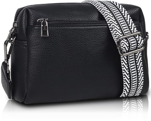 FALAN MULE Klein Handtasche Damen, RFID-Blockierung Handy Umhängetasche, Leder Crossbody Schultertasche Reisepass Handytasche mit Kartenschlitz Verstellbar Abnehmbar Schultergurt