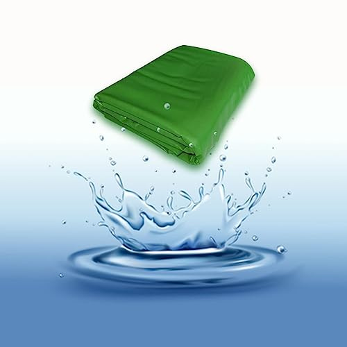 Strapazierfähige grüne Teichfolie, flexibel und leicht, undurchlässig, Membranverstärkt, 5 x 5 m, wasserdichte Folie für Landschaftsbau und Poolprojekte