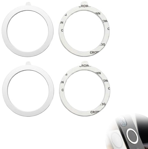 Jetstream 4 Pièces Anneau Magnetique Telephone, Aimant Coque Telephone, Autocollants à Anneau Métallique pour Support de Téléphone de Voiture, Support de Téléphone Magnétique, Plaquette Métallique