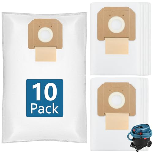 Lot de 10 Sacs à Poussière pour Bosch GAS 35 L AFC/L SFC+/M AFC