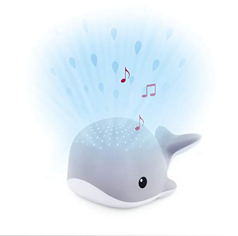ZAZU Wally The Whale Projektor - Baby-Lichtprojektor mit beruhigenden Melodien | Herzschlag, Ozean-Sound oder Lounge-Musik | variable Lautstärke | Schrei-Sensor | automatische Abschaltung