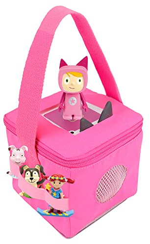 Storage Carry Bag for Toniebox, Character Figures and Charger, with Portable Handle (Rose)