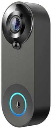 Casieblue Video Doorbell Camera with 4400mAh built-in Battery, Wifi Motion Detector Audio&Speaker Night Vision，IP65 Outdoor waterproof with Doorbell Chime for iOS&Android
