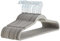 UTTAM Velvet Hangers 50 Pack - Thin Non-Slip Clothes Coat hangers with Tie Bar and 360 Degree Hook for Home Storage Durable, Sturdy for Suits, Jackets (Grey)