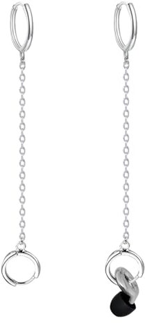 spansee Ohrstöpsel, Ohrringhalter, kompatibel mit Schlaufen-Ohrstöpseln, Ohrstöpsel-Halter, Ohrringhalter für Konzerte, geräuschunterdrückende Ohrstöpsel, Silber