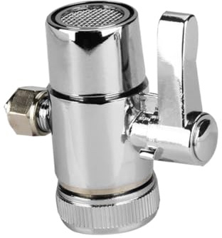 Veemoon Adaptador de Cobre para Válvula Desviadora de 3 Vías de 1/4 Pulgada, Resistente Oxidación y Fácil de Limpiar para Grifo de Ducha Multifuncional