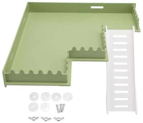 Depisuta Plateforme de Jeu pour Hamster, Plate-Forme Debout en Plastique pour Petits Animaux, Ensemble de Jouets pour Hamster avec Plate-Forme et échelle, Accessoires de Terrain de Jeu