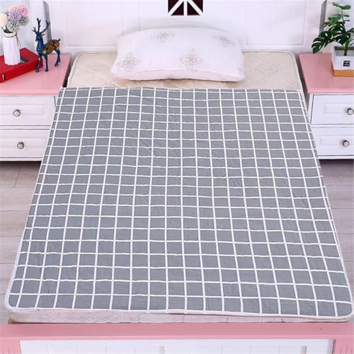 LVYUDS Inkontinenz Bettunterlage Große Krankenhaus Heime Krankenpflege, Auslaufsicher Atmungsaktiv Inkontinenzunterlage Waschbar Wiederverwendbar Inkontinenzauflage Sofa(100 * 150cm,Grey B)