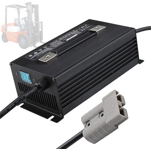 HYDTGZ Chargeur de Batterie de Chariot Élévateur 36 Volts 30 Ampères avec Prise Anderson Charge de Maintien pour Transpalette, Autolaveuse, Chariot de Golf Chargement des Batteries,B,350A
