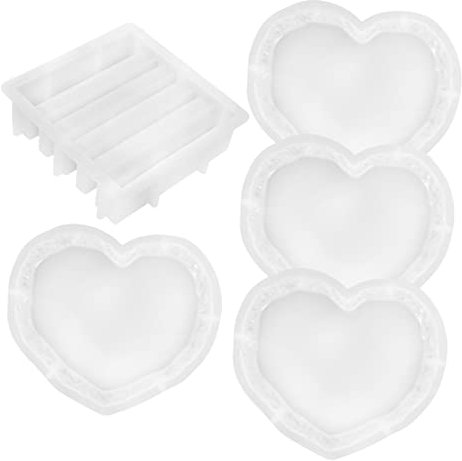 Operitacx Stampo in Resina Epossidica in Silicone A Forma Di Cuore Per Creazioni Artigianali