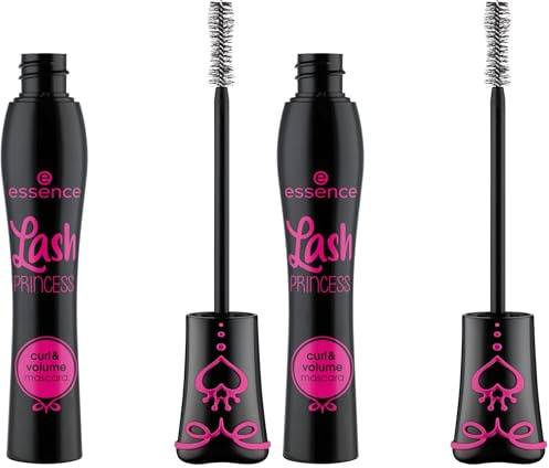 essence - MASCARA LASH PRINCESS PER CAPELLI RICCI E VOLUME 12 ML (Confezione da 2)