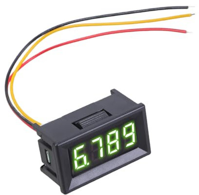 3 Wire 4 Digit Voltages Tester Digital Voltmeter 0.36Inch LED Display Voltages Gauge Indicators Voltages Measuring Tool Easy Install Monitor