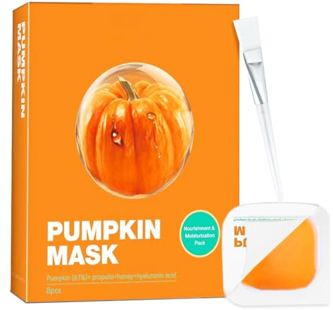 Zombie Mask, Washable Face Mask, Zombie Facial Mask, Firming Skin Wash Off Face Mask, Moisturising Face Mask for Repair Smooth Skin (Pumpkin)