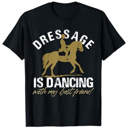 Dressage Dancing Horse Rider Design T-Shirt