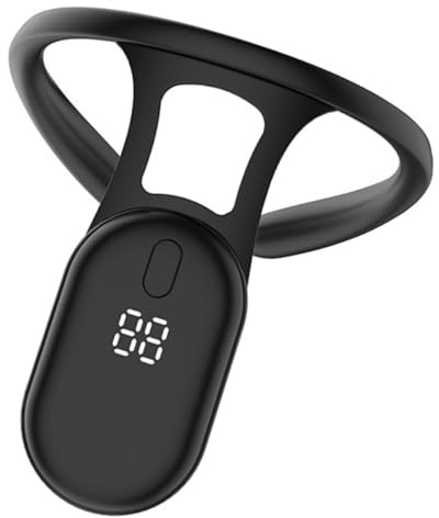 FOMIYES Correttore di Postura in Abs e Silicone Sensore Lcd per Ragazzo Ragazza Comodo Nero Trainer per Postura Correttiva e Decorazioni Scuola, Dispositivo per Studenti