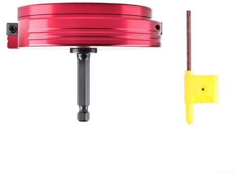 Oniissy Escariador de tubos de PVC de 6,35 mm, eje hexagonal, herramienta de fontanería de metal para desbarbar y biselar tuberías de agua de drenaje de PVC ABS, ahorro de montaje para reparación del